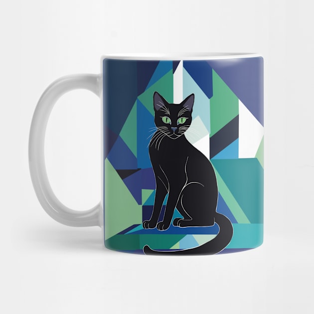 Sitting Black Cat by Suneldesigns